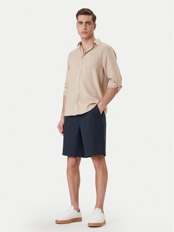 Guess Guess Спортивні шорти F6GD01 WN202 Cиній Regular Fit