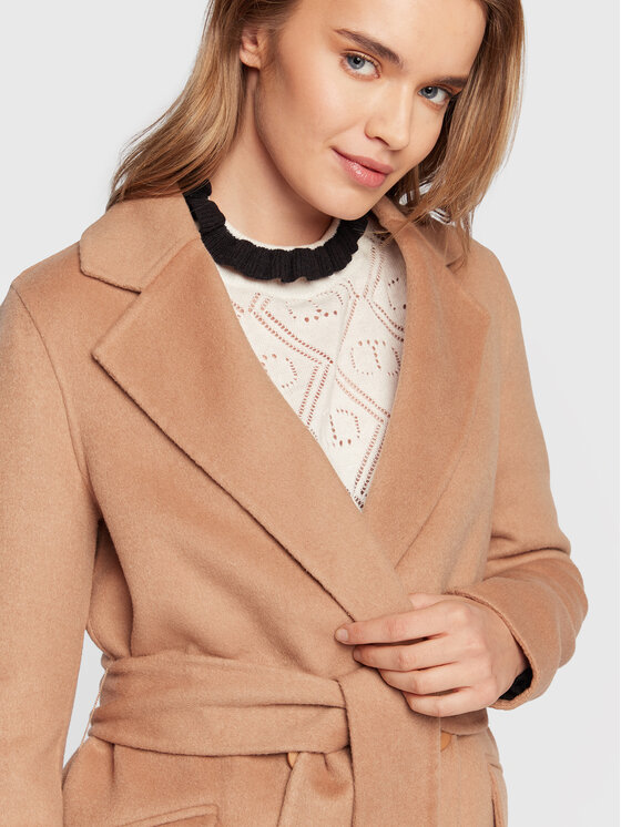 TWINSET TWINSET Вовняне пальто 222TP2056 Бежевий Regular Fit