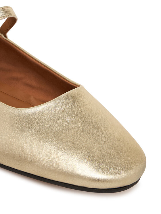 Tommy Hilfiger Tommy Hilfiger Balerina Hilfiger Gold Ballerinas FW0FW09320 Arany