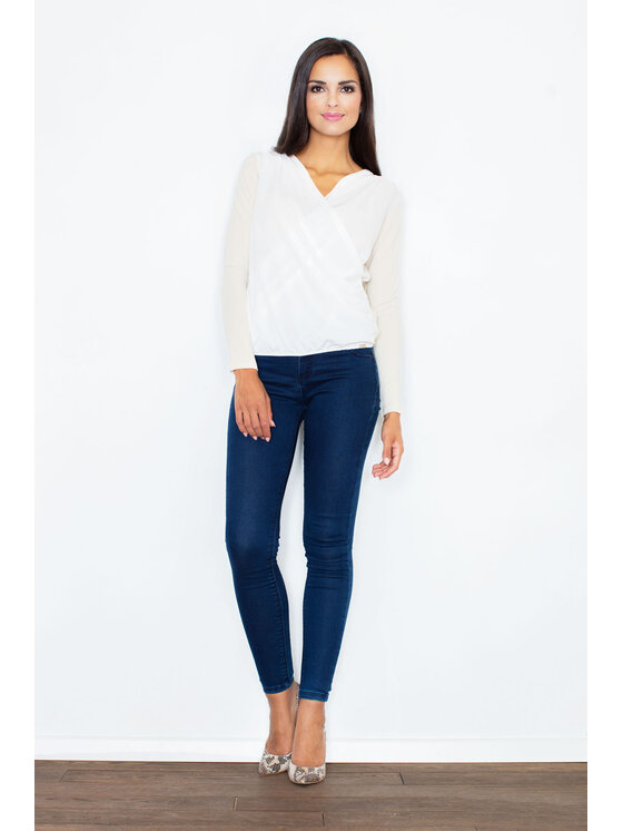 FIGL FIGLFIGL Blusa M375 Beige Regular Fit