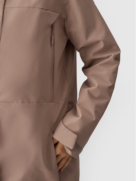 4F 4F Parka 4FWAW24TTJAF560-82S Czarny Regular Fit