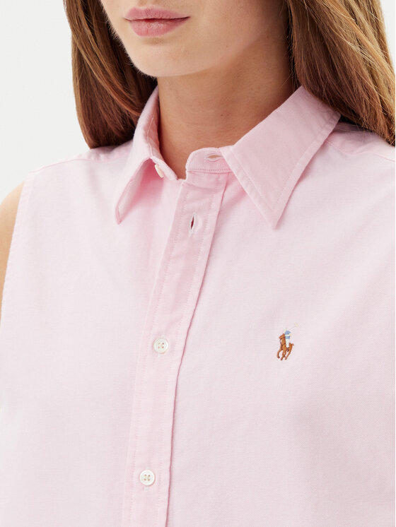 Polo Ralph Lauren Polo Ralph Lauren Marškiniai 211968896003 Rožinė Classic Fit