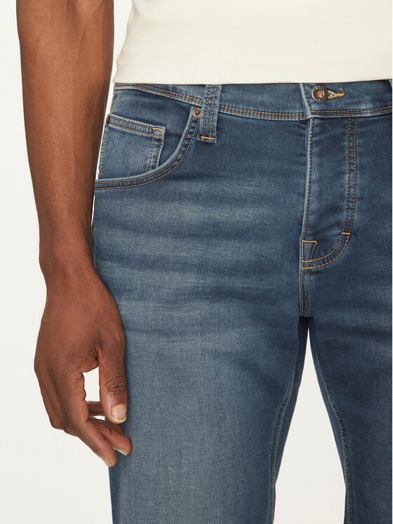 Mustang Mustang Szorty jeansowe Chicago 1007754 Niebieski Slim Fit