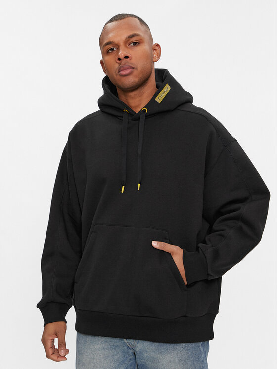 Calvin Klein Calvin Klein Džemperis Grid Logo K10K112255 Juoda Regular Fit