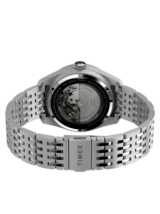 Timex Timex Ročna ura Waterbury Dive Automatic TW2V24900 Srebrna