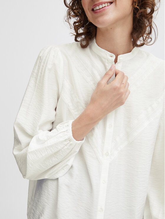 b.young b.young Camicia 20813808 Bianco Regular Fit