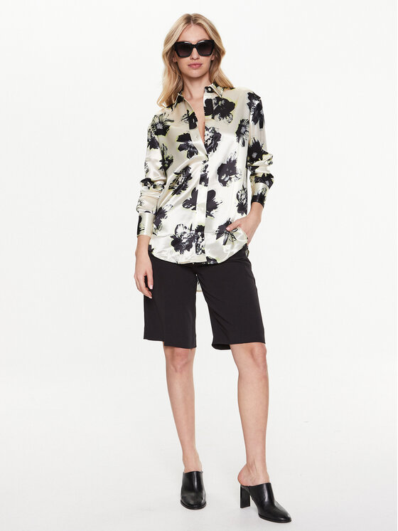 Camicia K20K205667 Écru Regular Fit