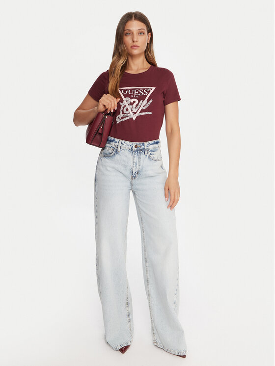 Guess Guess T-Shirt W5YI40 I3Z14 Rot Regular Fit