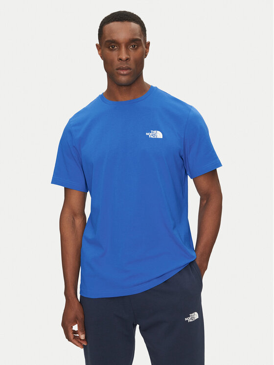 The North Face The North Face T-Shirt Simple Dome NF0A87NG Niebieski Regular Fit
