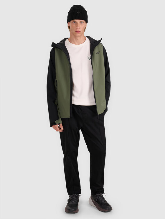 4F 4F Kurtka przejściowa MIDSHOP TEXTILE Czarny Regular Fit