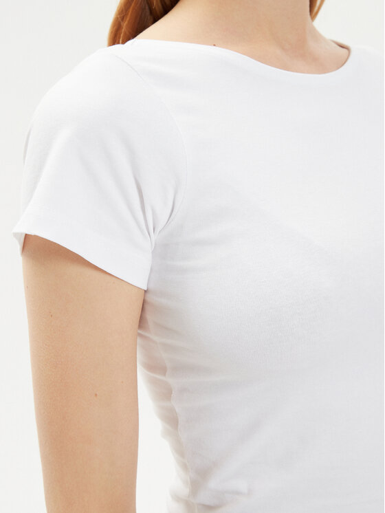 Brave Soul Brave Soul T-Shirt LTS-627PIXIE Biały Straight Fit