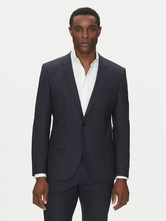 HUGO HUGO Oblek Henry/Getlin232X 50530116 Tmavomodrá Slim Fit