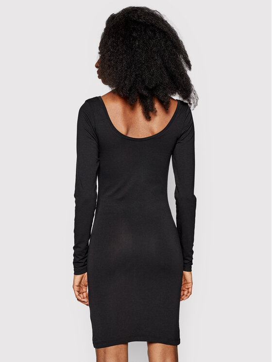 Samsøe Samsøe Samsøe Samsøe Igapäevane kleit Sik Long Solid 265 F00002017 Must Slim Fit