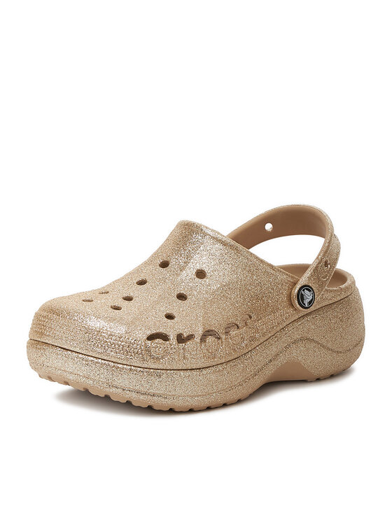 Crocs Crocs Iešļūcenes BAYA PLATFORM CLOG 208459-212 Zelta