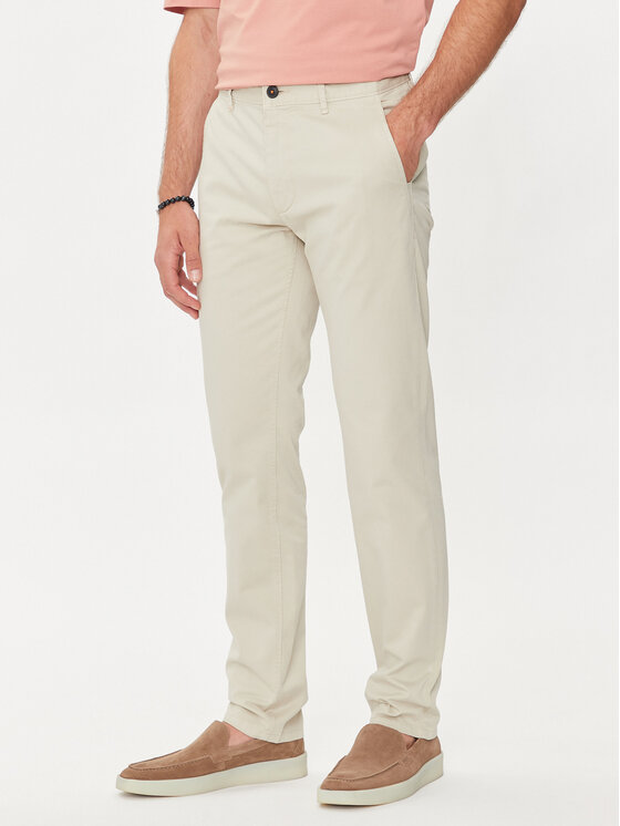 BOSS Boss Chino hlače Chino_Slim 50510933 Bež Slim Fit