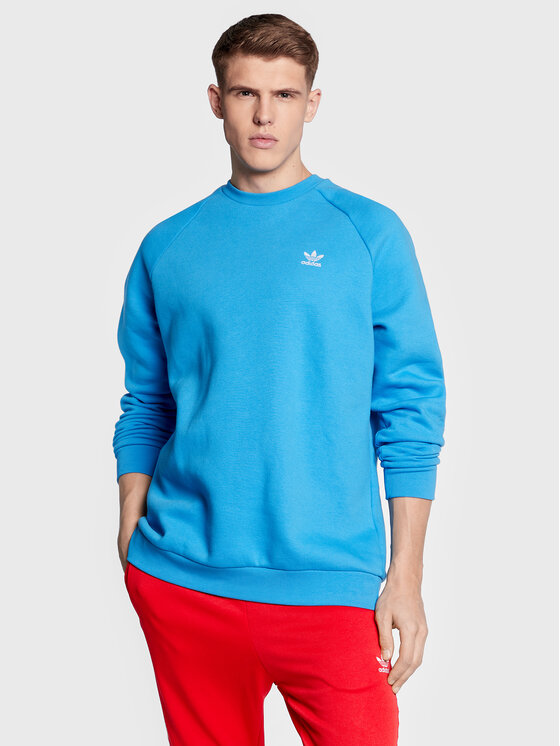 Felpa adicolor Essentials Trefoil HJ7992 Blu