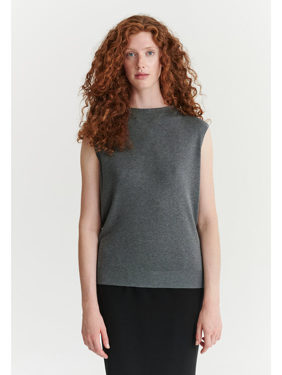 TATUUM TATUUM Bluzka KIRO Szary Classic Fit