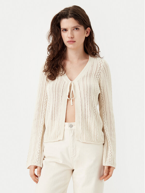 Pieces Pieces Strickjacke Nuka 17155170 Beige Regular Fit