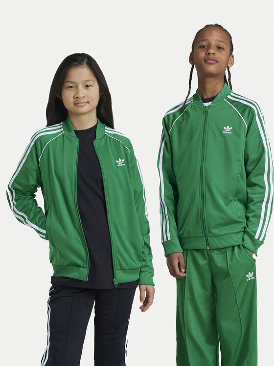 adidas adidas Džemperis ar kapuci adicolor SST IY7458 Zaļš Regular Fit