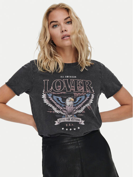 ONLY ONLY T-shirt Lucy 15215721 Crna Regular Fit