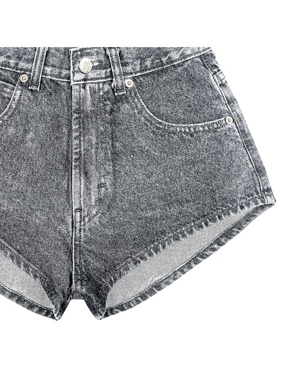 MissDenim MissDenim Szorty jeansowe High Waist Szary Regular Fit