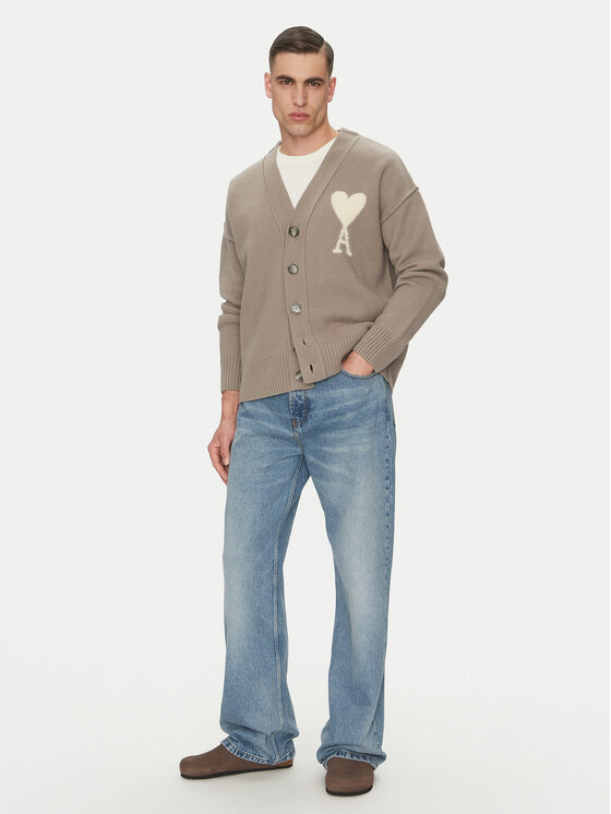 AMI Paris AMI Paris Jeansy HTR450.DE0046 Modrá Large Fit