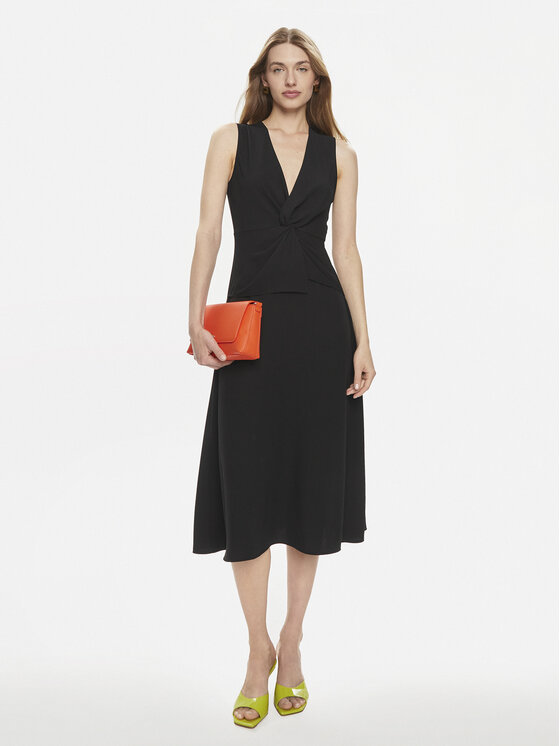 Rinascimento Rinascimento Kleid für den Alltag CFC0118434003 Schwarz Regular Fit