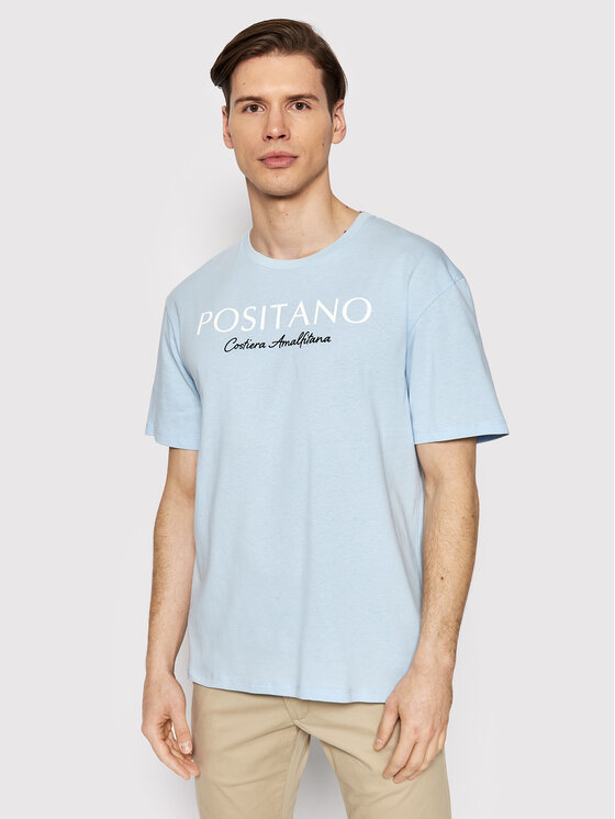 T-shirt Positano 12209840 Blu Regular Fit