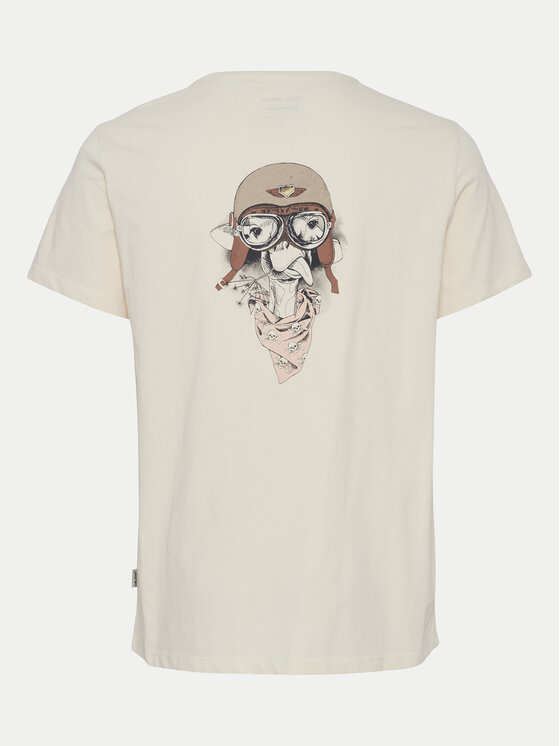 Blend Blend T-Shirt 20716511 Écru Regular Fit