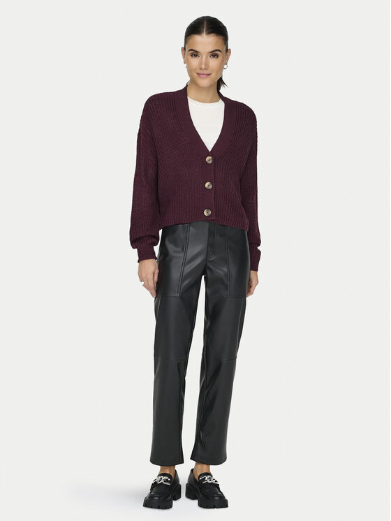 ONLY ONLY Ζακέτα Carol 15211521 Μπορντό Regular Fit