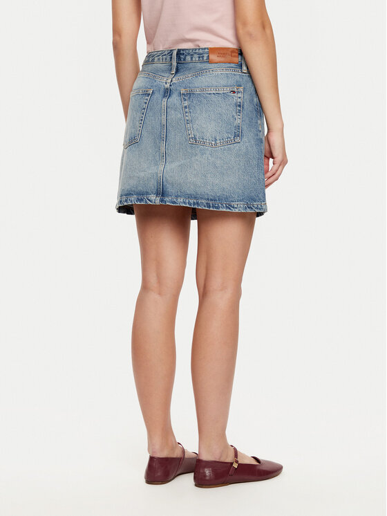 Tommy Hilfiger Tommy Hilfiger Spódnica jeansowa WW0WW44334 Niebieski Regular Fit