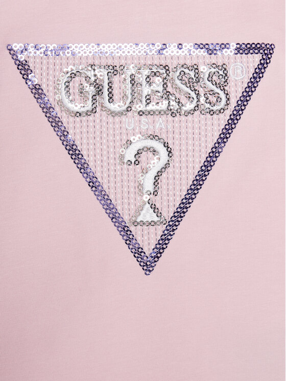 Guess Guess Marškinėliai K4GI11 K6YW4 Rožinė Regular Fit