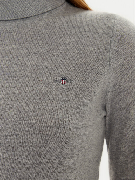 Gant Gant Rollkragenpullover 4805263 Grau Regular Fit