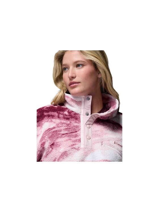 Columbia Columbia Polar Helvetia II Printed Cropped Half Snap Fleece 2098501553 Różowy Regular Fit
