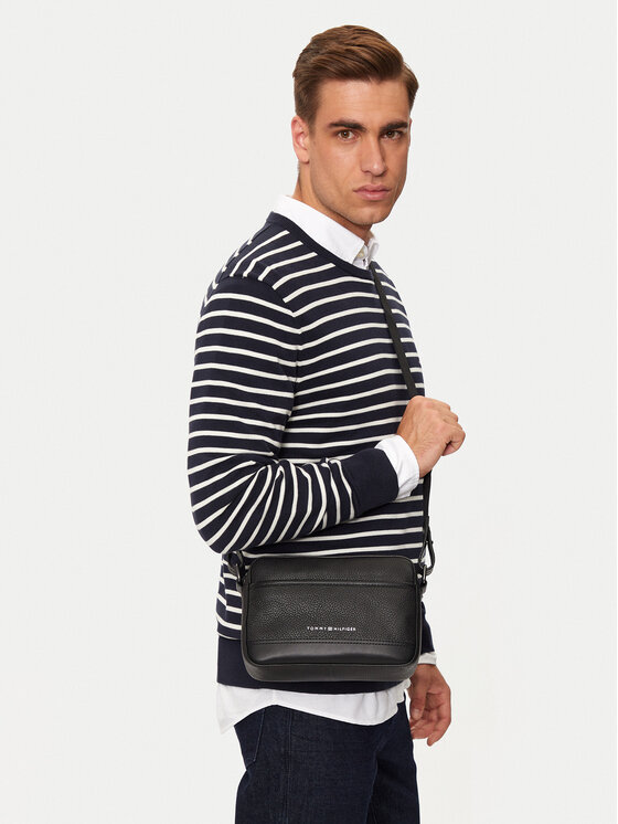 Tommy Hilfiger Tommy Hilfiger Τσαντάκι Th Premium Leather AM0AM13148 Μαύρο