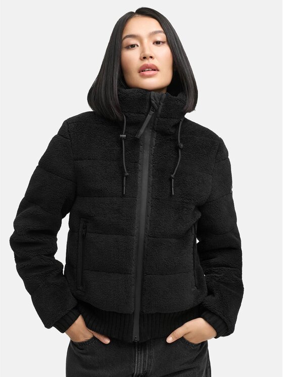 Navahoo Navahoo Kurtka zimowa Schneepuder Czarny Regular Fit