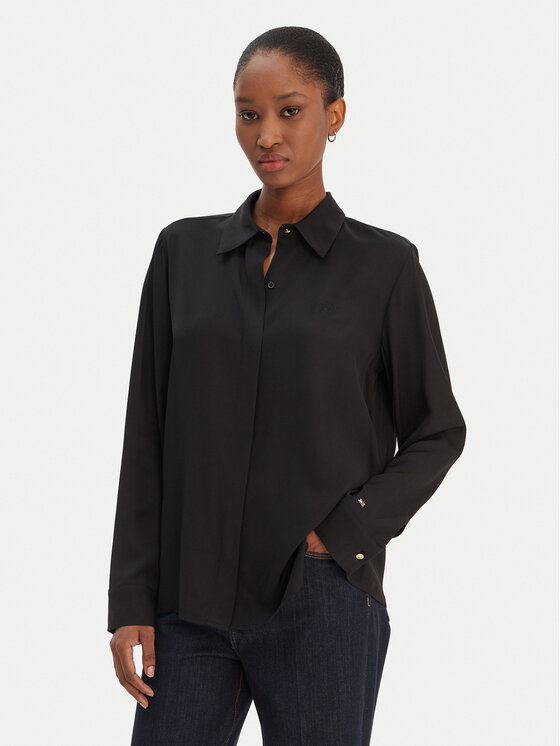 Tommy Hilfiger Tommy Hilfiger Krekls WW0WW48180 Melns Regular Fit