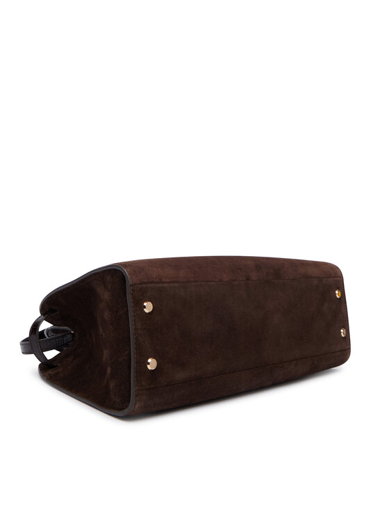 Tory Burch Tory Burch Borsetta Romy Suede Bauletto 183363 Marrone scuro