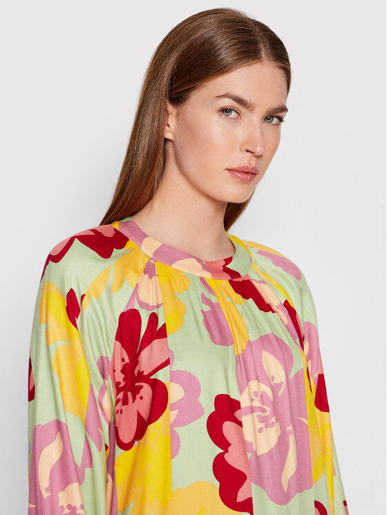United Colors Of Benetton United Colors Of Benetton Rochie de zi 4FYADV00J Verde Regular Fit