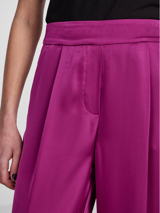 Pieces Pieces Auduma bikses 17143555 Violets Wide Leg