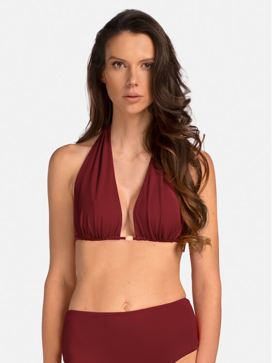 Miss Lou Miss Lou Góra od bikini G-TT1-BRD Bordowy