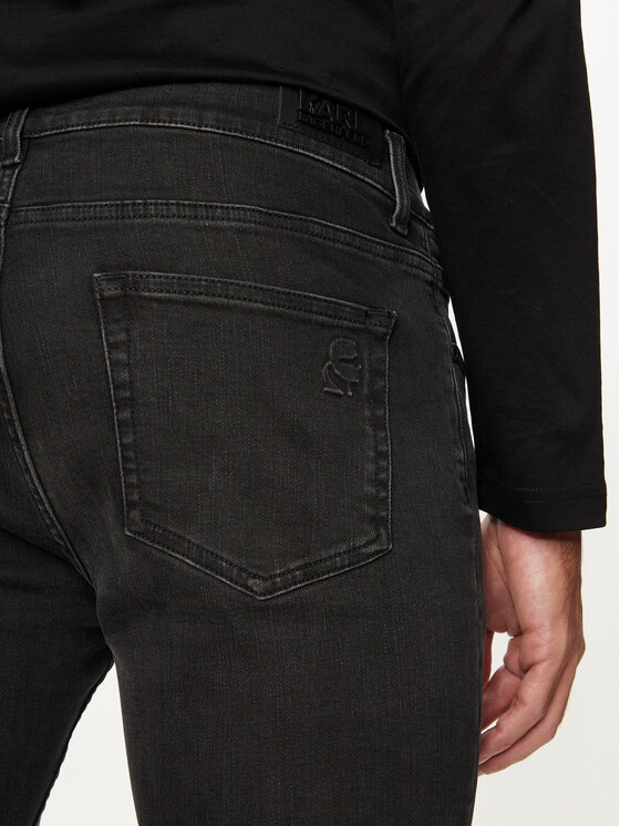 KARL LAGERFELD KARL LAGERFELD Džinsi 265801 544835 Melns Slim Fit