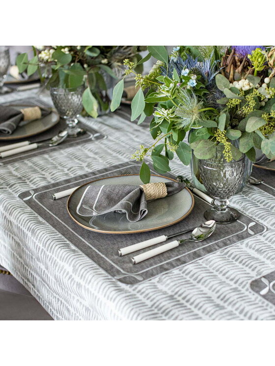 Roseberry Home Roseberry Home Serwetki haftowane Dragonfly Szary