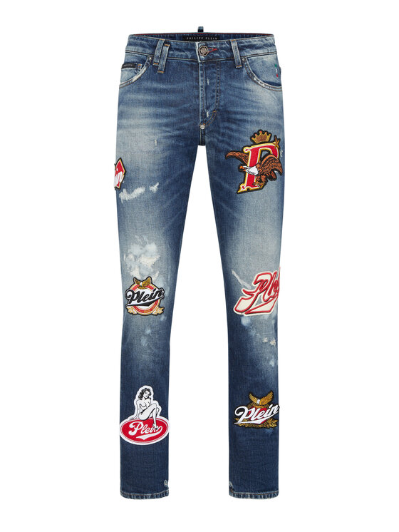 PHILIPP PLEIN PHILIPP PLEIN Jeansy 25907 Niebieski Straight Leg