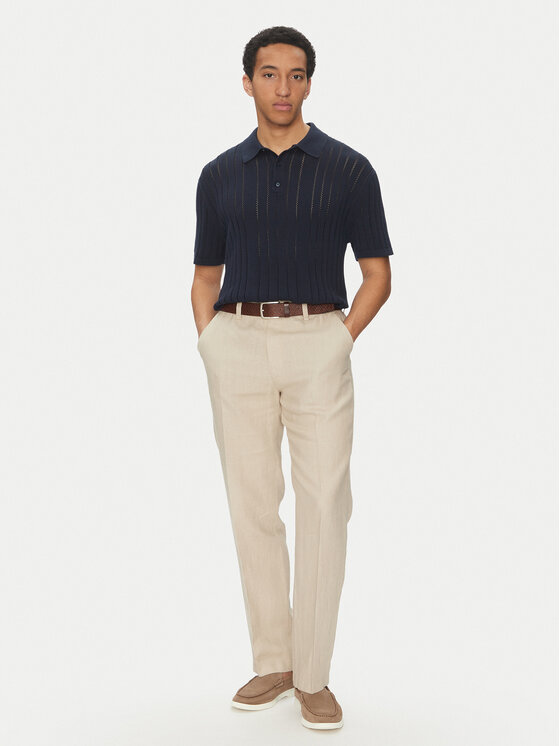 MICHAEL Michael Kors MICHAEL Michael Kors Chino kalhoty CS5304BBEY Béžová Straight Fit