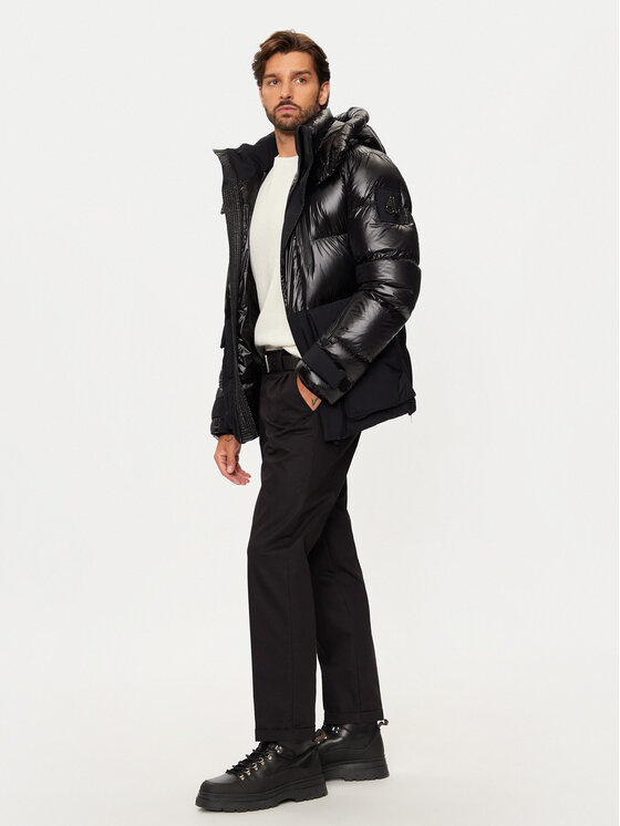 Moose Knuckles Moose Knuckles Kurtka puchowa Adams Peak M34MJ157 Czarny Relaxed Fit