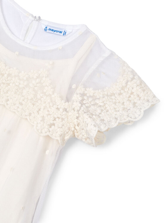 Mayoral Mayoral Rochie elegantă 3909 Bej Regular Fit
