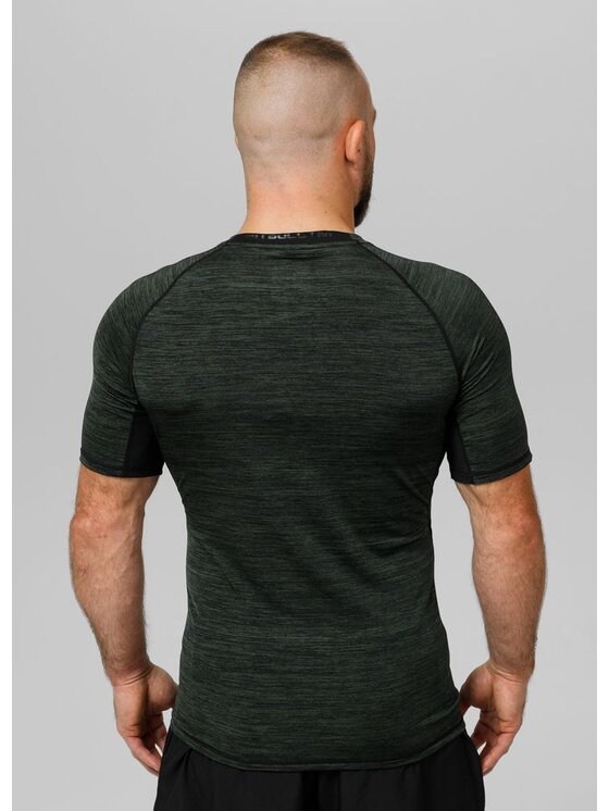 PITBULL PITBULL Koszulka techniczna New Logo Zielony Regular Fit