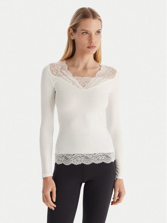 Ysabel Mora Ysabel Mora Blusa 70033 Bianco Slim Fit