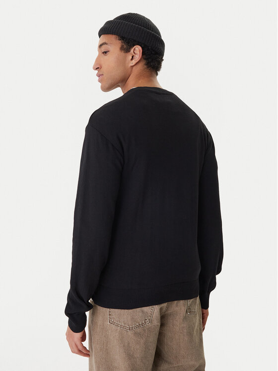 Element Element Pulover Icon Embroidery ELYSW00115 Negru Regular Fit